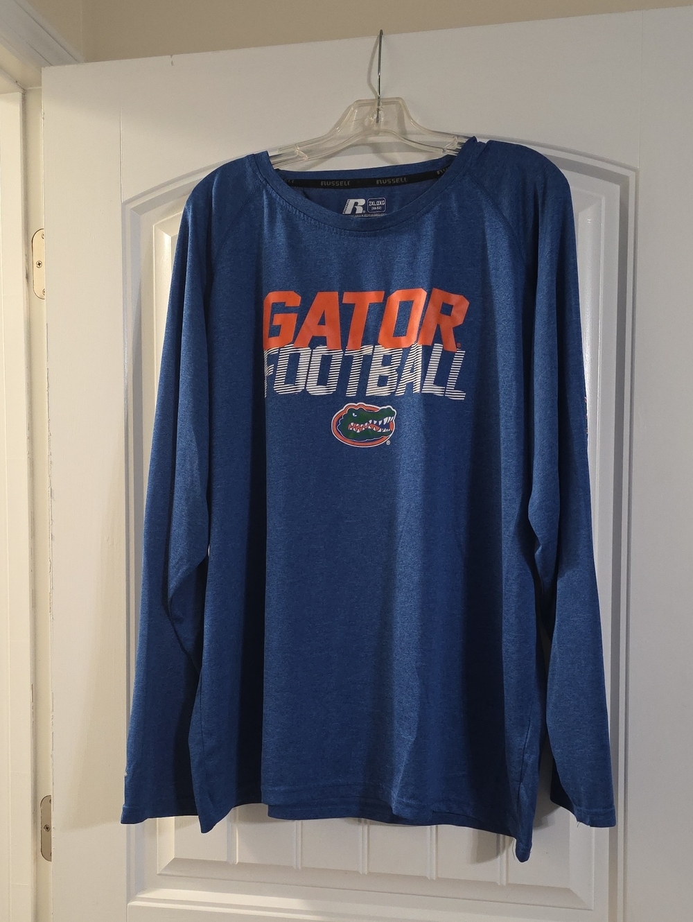 Russell Athletic Blue Gator Football Long Sleeve Shirt
